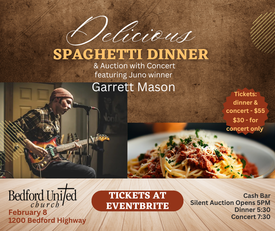 February 8: Spaghetti Dinner & Auction Featuring Garrett Mason