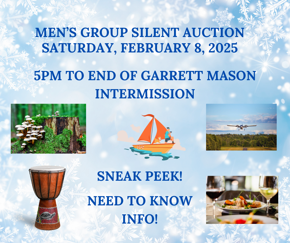 February 8: Men’s Group Silent Auction